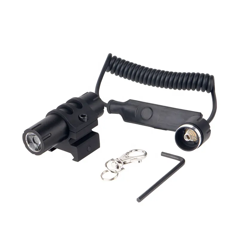 Mzj Optics weapon light detachable remote pressure switch 100 lumens mini led flashlight mounting rail flashlight hunting