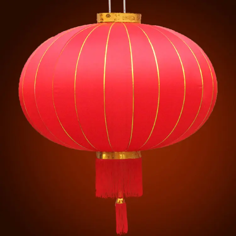 Наружные традиционные китайские красные шелковые фонари