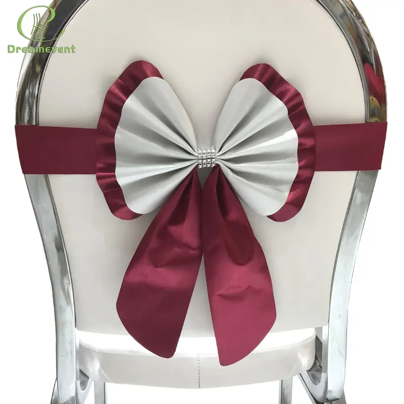 Элегантный декоративный круглый чехол для стула в китайском стиле с бантом-бабочкой для продажи