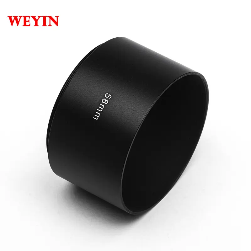 Long focus hood Metal lens hood for camera lens hood