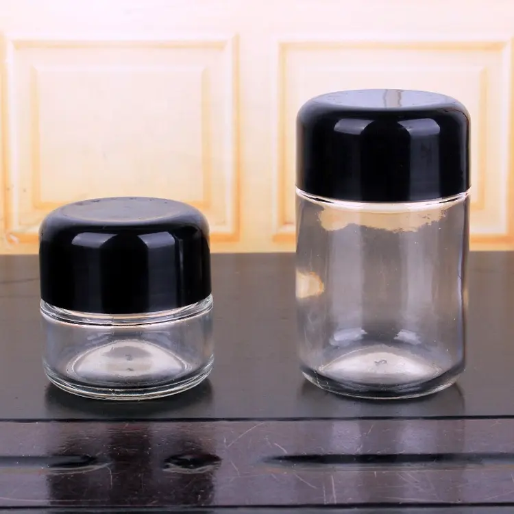 Glass Jar Cosmetic Unique 6oz Cosmetic Glass Jars Containers With Child Resistant Cap