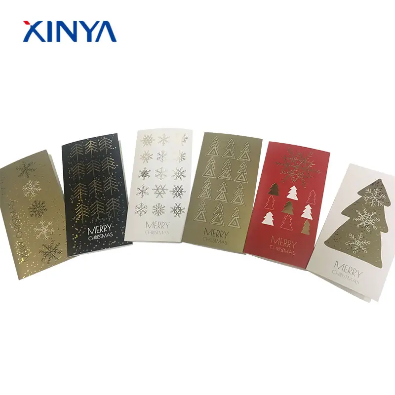 Card Stock Paper Printed Xmas Merry Christmas Cardstock New Christmas Cards Paper Greeting Card Paper 210gsm White Card Holiday Decoration Gift