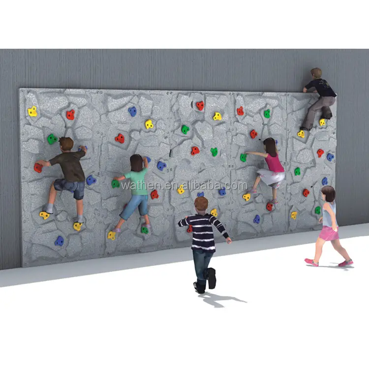 Классическая комнатная стена для скалолазания с игрой для детей