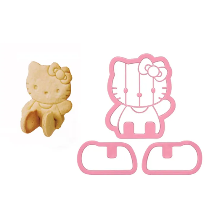 Adorable 3D Cookie Cutter Cute Cookie Sandwich Stamp Stencil Press Mold