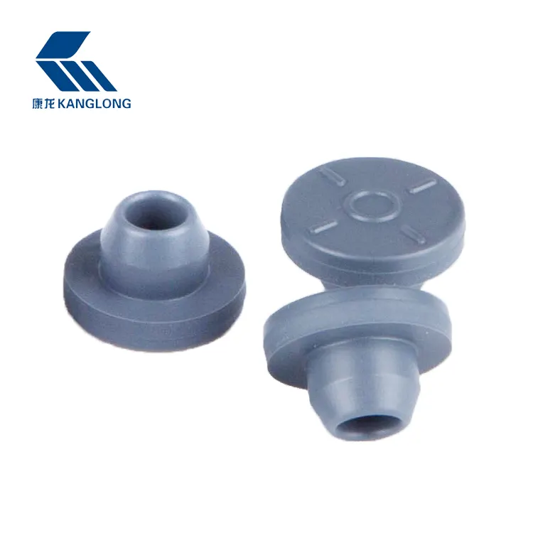 Butyl rubber stopper for injectable medicine vials