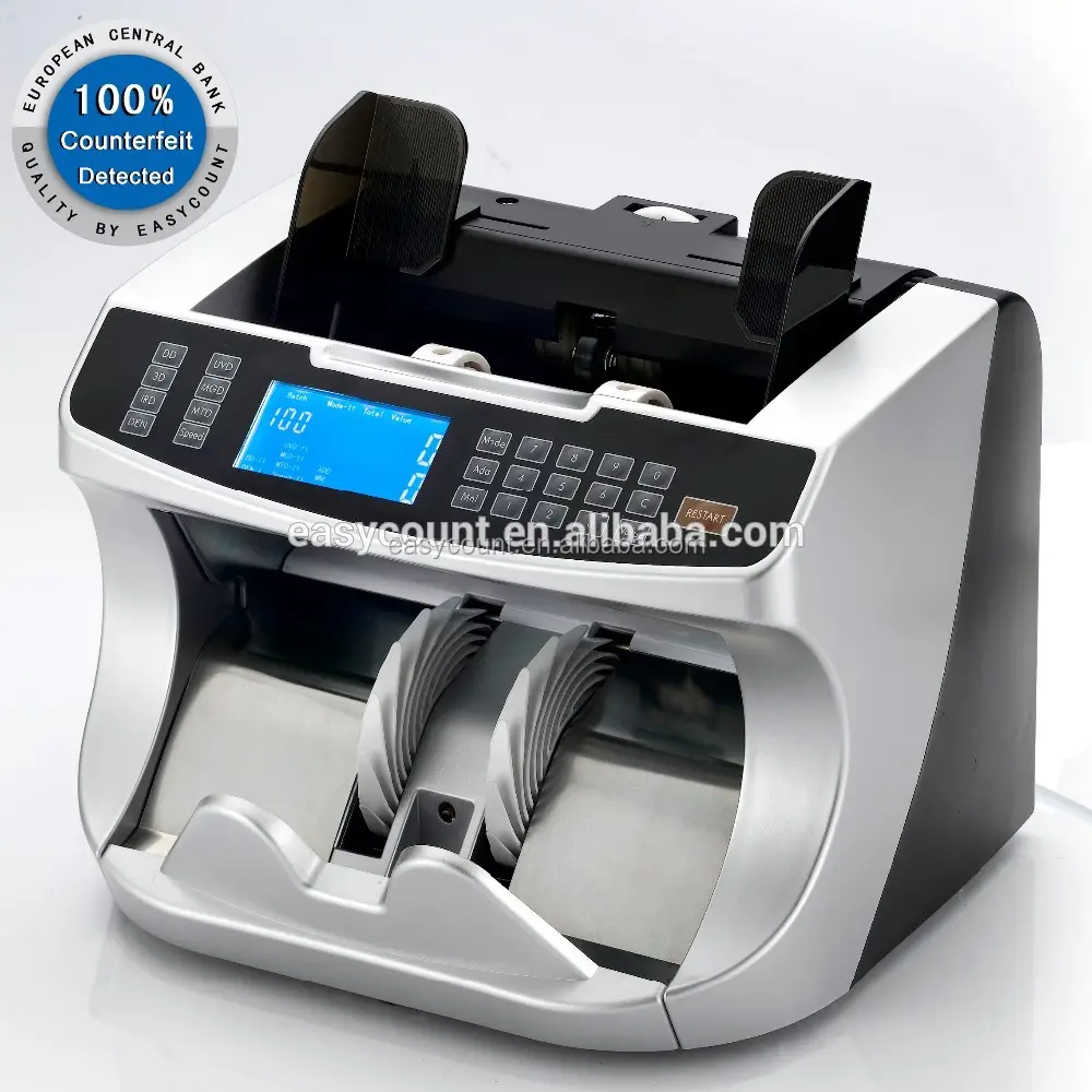 EC960 Portable Multi Value Currency Counting Counterfiet Money Detecting With UV + MG + IR+SIZE