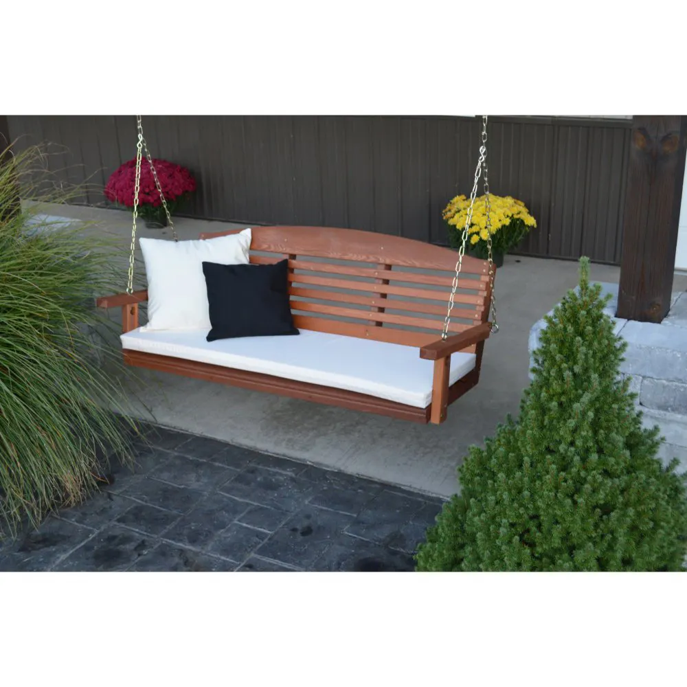OEM Outdoor wooden furniture porch garden swing hanging chair