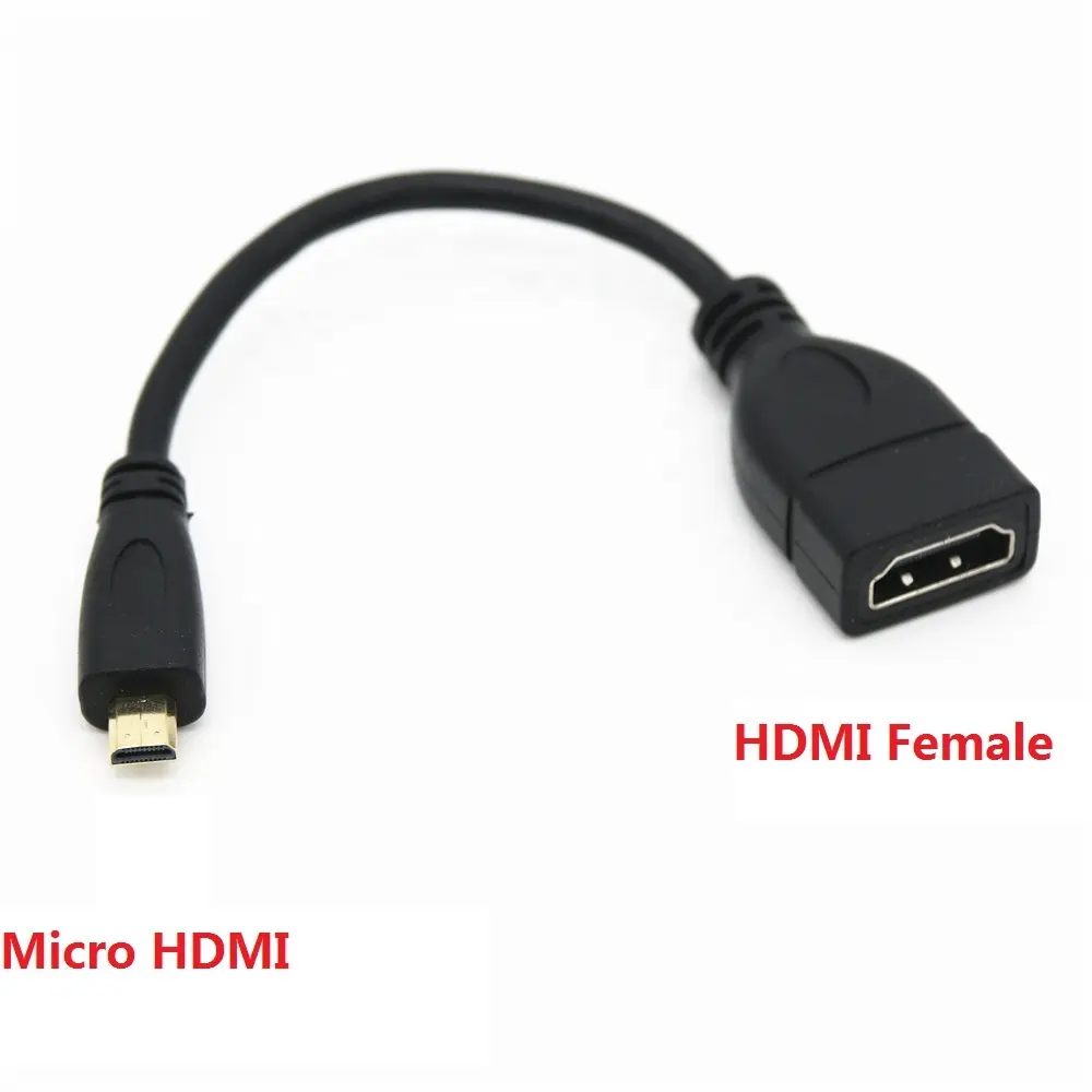 Кабель-адаптер Micro HDM папа-HDM мама FUll HD