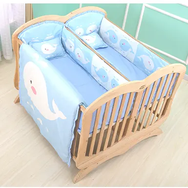 Home general using baby furniture crib/baby swing cradle/wooden beds for twins