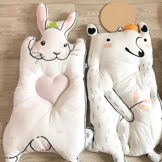 Ins hot sale rabbit bear Home Mats Baby Cotton Crawl Mats Children Bunny Game Mats Raccoon Carpets.