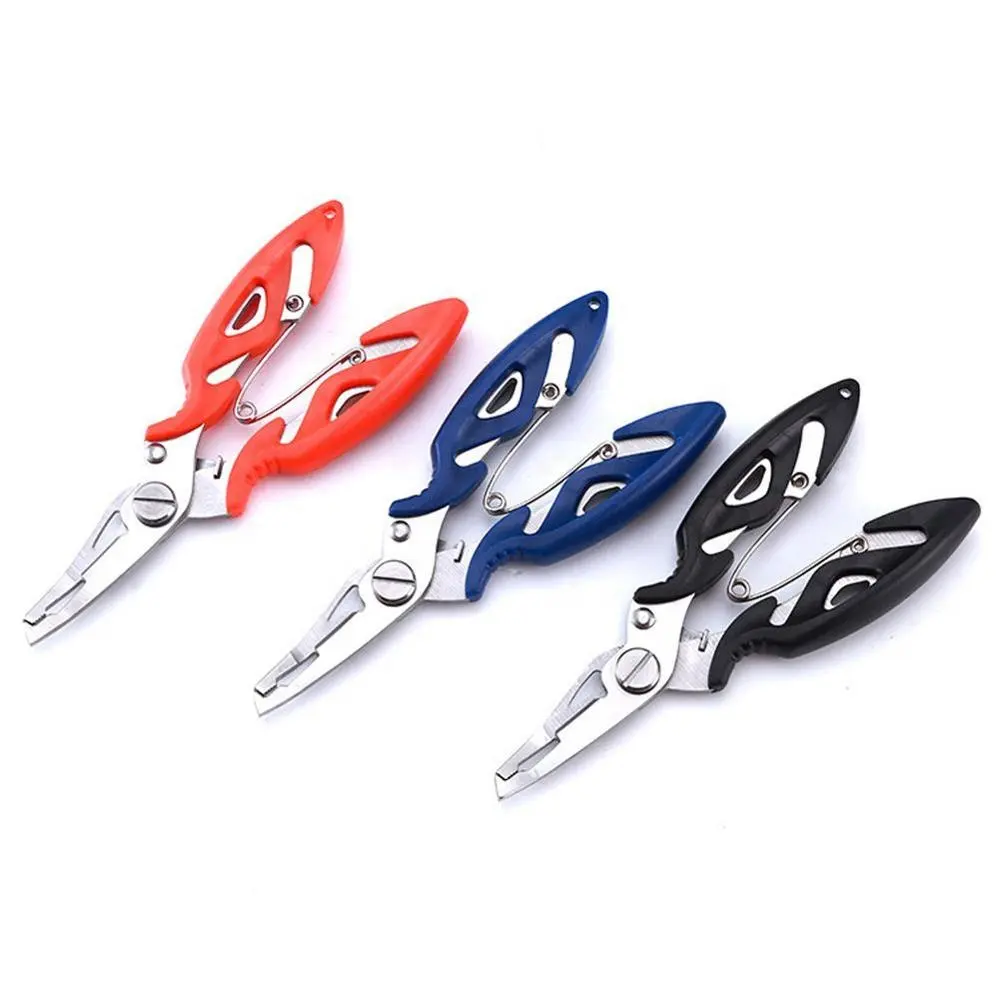 Stainless Steel Fishing Pliers Scissors Line Cutter Hook Remove Fishing Tackle Tools