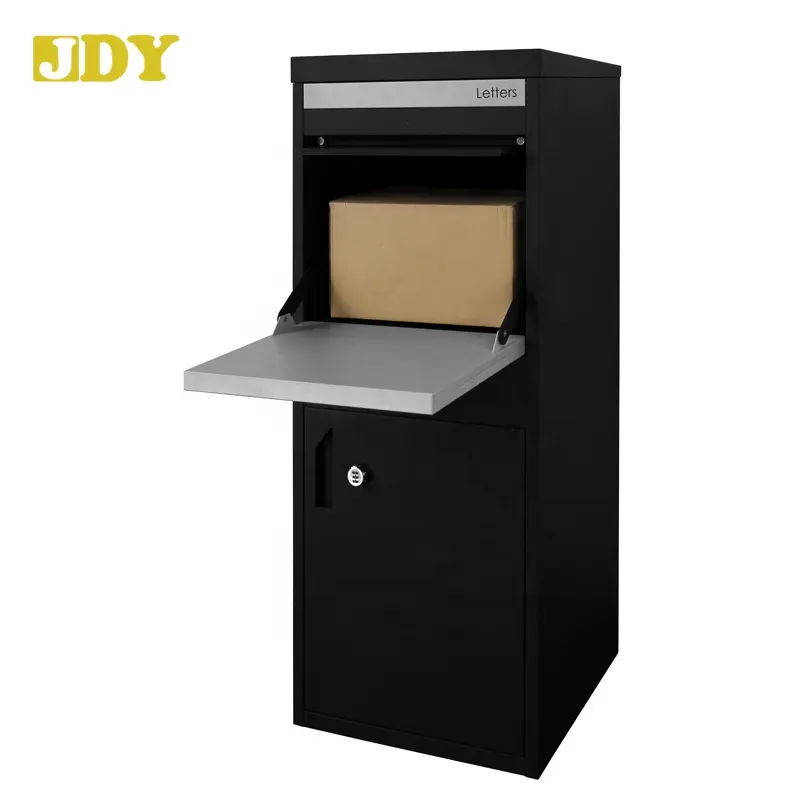 Extra large Front Access or Rear Access Fence Mounted Anti-theft safe courier drop letter box post box for parcel mails delivery