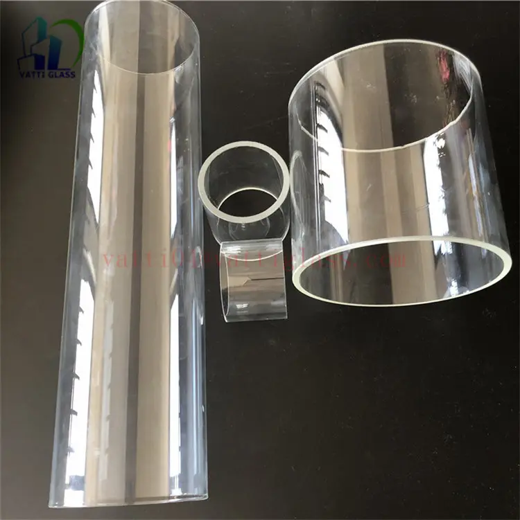 High quality cheap excellent quartz glass tube reactor cylinder wholesale Price