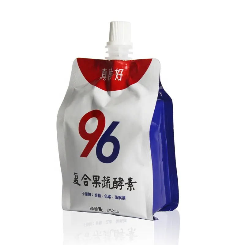 OEM Collagen peptides with stand up without spout flexible packaging Fish collagen drink in PLASTIC PACKAGING BAG private label