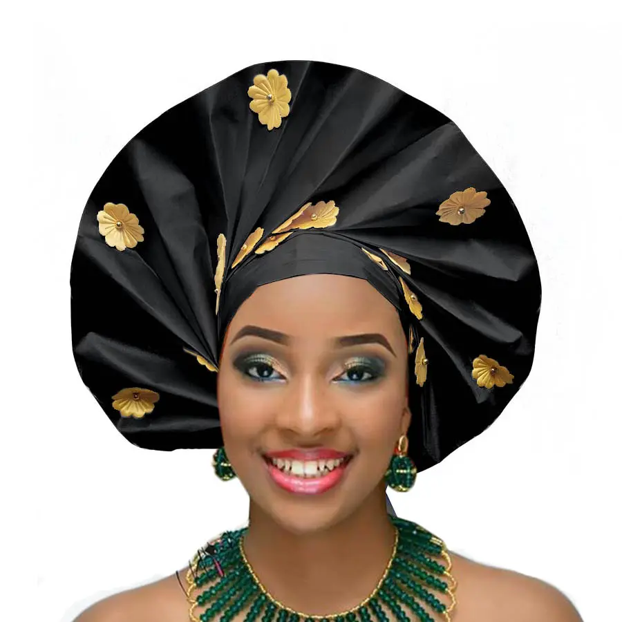 Wholesale head wrap sego gele african gele headtie