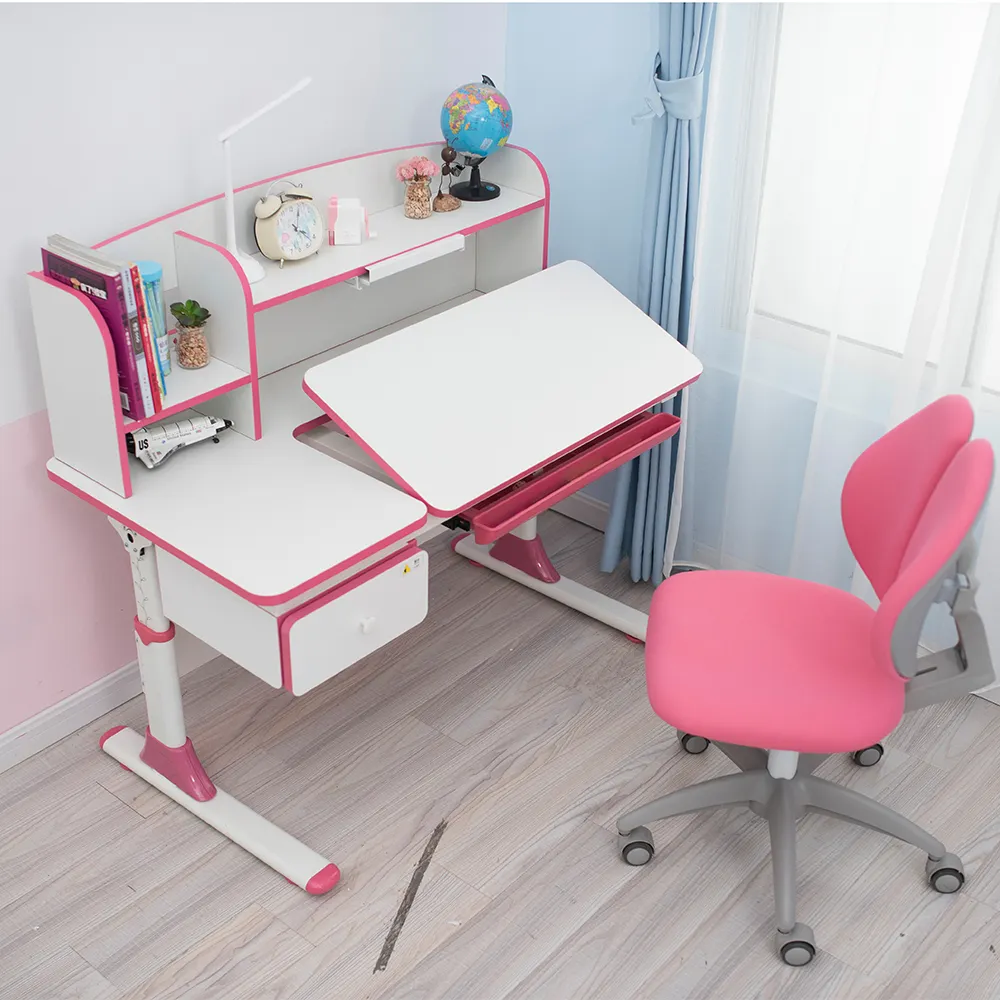 Эргономичная ребенок мебель стол с регулировкой по высоте, функция костюм для От 3 до 18 лет стол с изменяемым углом наклона для детей