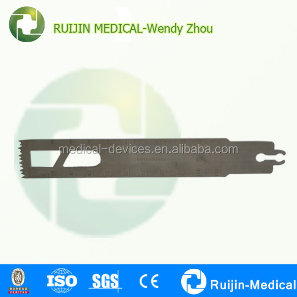 Нержавеющей стали Stryker saw blade хирургическая пила для большой кости (RJ0310-A)
