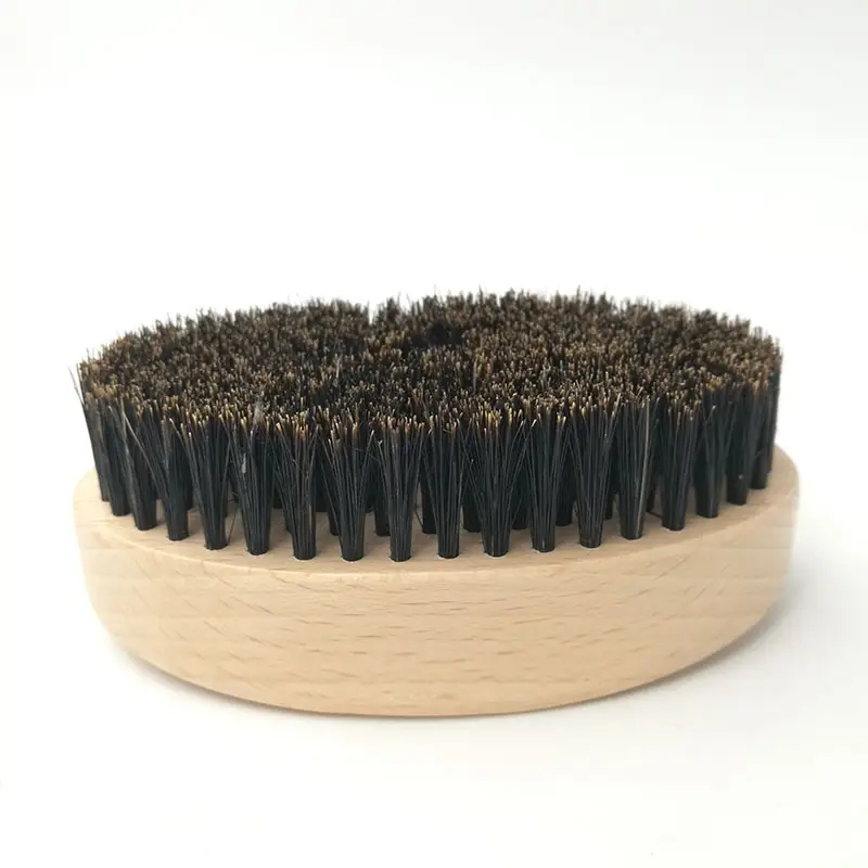 new good quality custom logo beard brush wholesale for men with boar