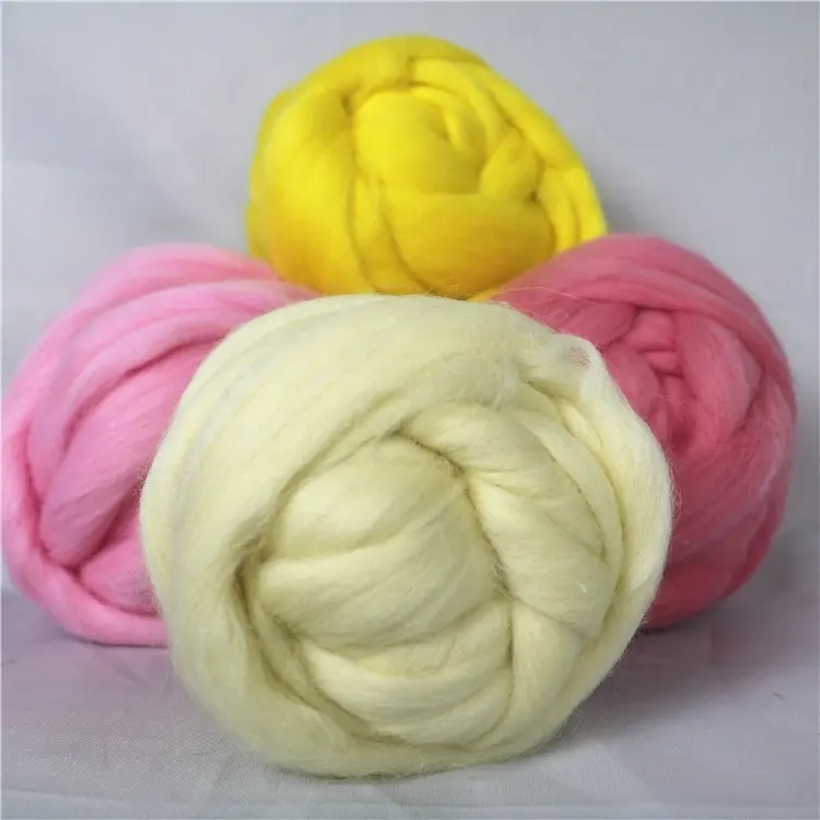 Bulky Yarn,Giant Bulk Wool Yarn for DIY Needle Felt