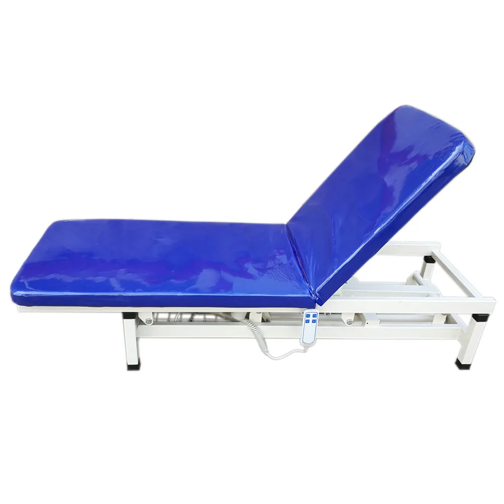 Back Lifting And Hight Adjustable 2 Function Medical Electric Patient Examination Bed For Hospital And Clinic