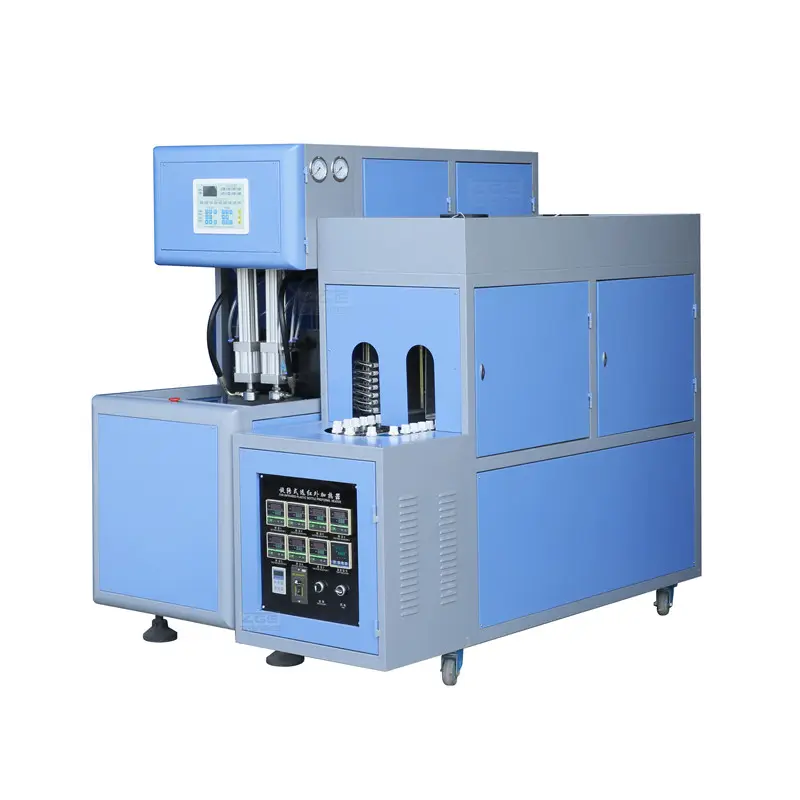 Semi Automatic Manual 2 Cavities PET Bottle Blow Molding / Moulding Machine