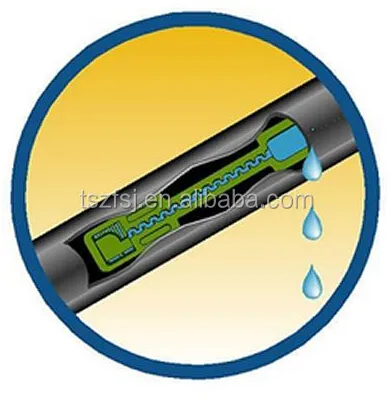 Drip irrigation system mosaic flat emitter type black irrigation drip tape