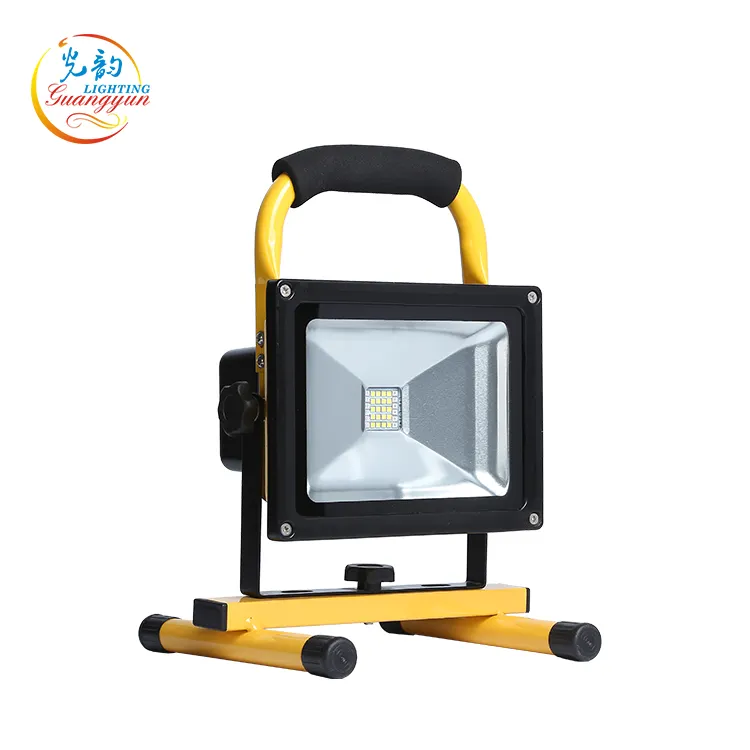 Portable multi color IP65 flash rechargeable 20w rgb led flood light