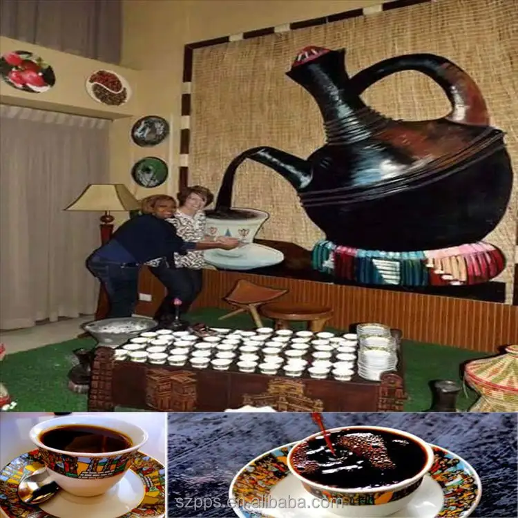 Jebena чашки эфиопского кофе чайный набор чашка королева шебы Художественный набор из 6 шт.