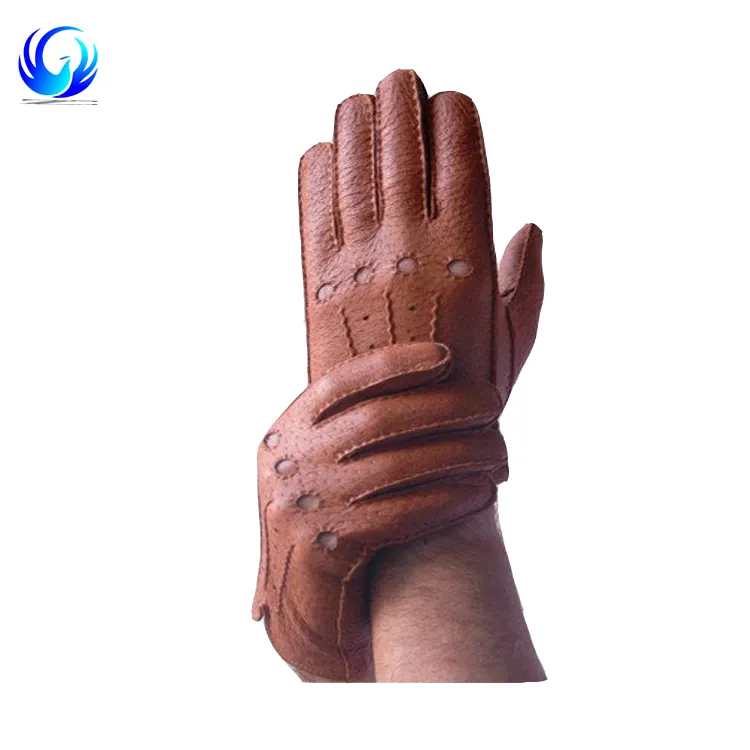 Эксклюзивные кожаные перчатки Peccary для мужчин, высококачественные роскошные кожаные перчатки из оленьей кожи