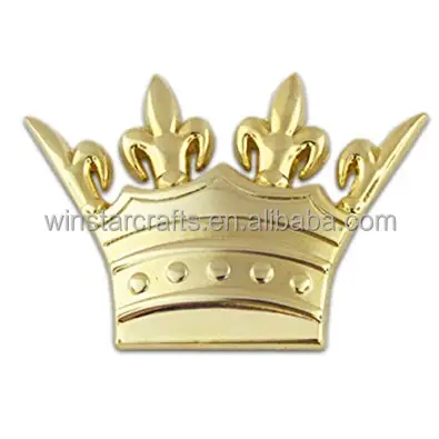 Металлическая мягкая эмалированная Золотая заколка в форме короны и магнитная заколка на лацкан