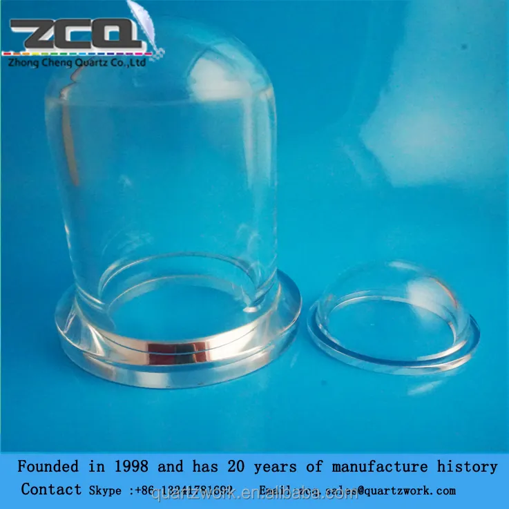 Glass Quartz Clear Quartz Glass Hemisphere Ball For Semiconductor Industry