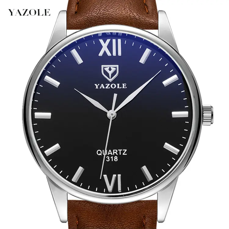 YAZOLE Z 318 новейший дизайн модные мужские часы Япония movt кварцевые часы из нержавеющей стали оптом Наручные часы