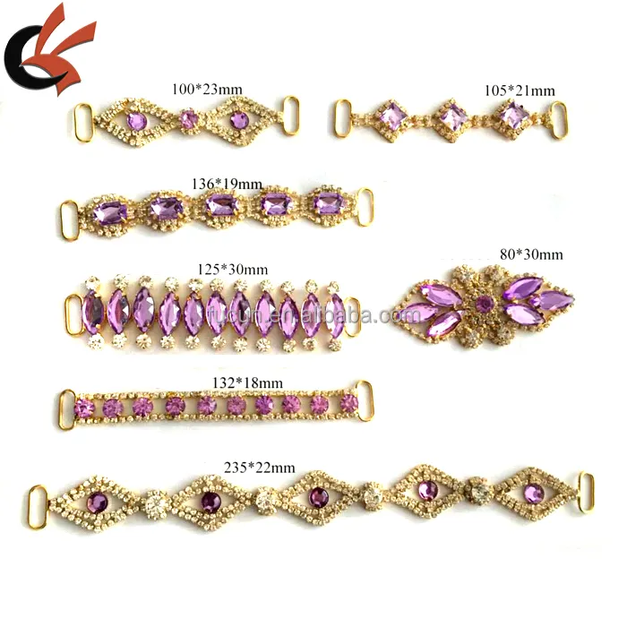 2023 Hot Sale!high Quality Various Styles color Rhinestone Bikini Connectors For Swimwear decoration