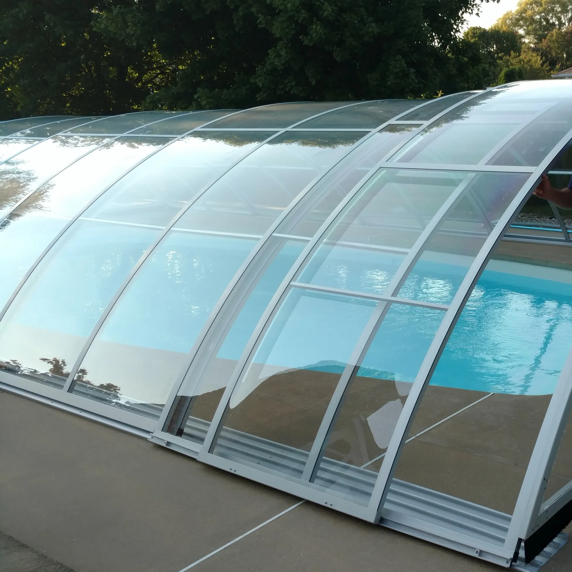 High Quality Polycarbonate Retractable Pool Covers