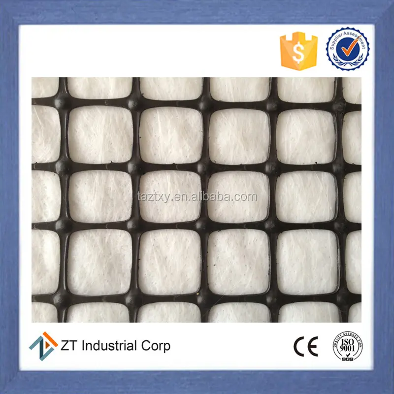 Plastic Geogrid Composite Geotextile for road geotextile grid