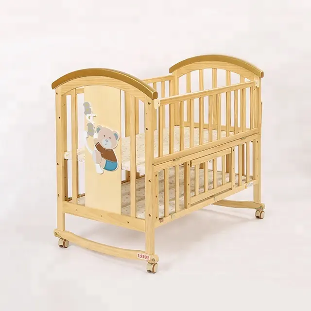 Multifunction Wooden Designer Extendable Solid Wood The Baby Bed/ Baby Cot/baby Crib