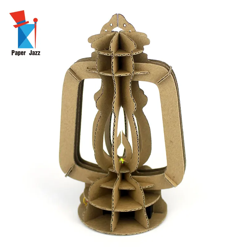 Декор для дома, настольная лампа «сделай сам», светодиодный картонный античный фонарь