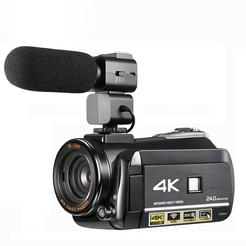 Super 4k digital video camera 24 mega pixels digital camera with 3.0"  LCD  touch  TFT screen