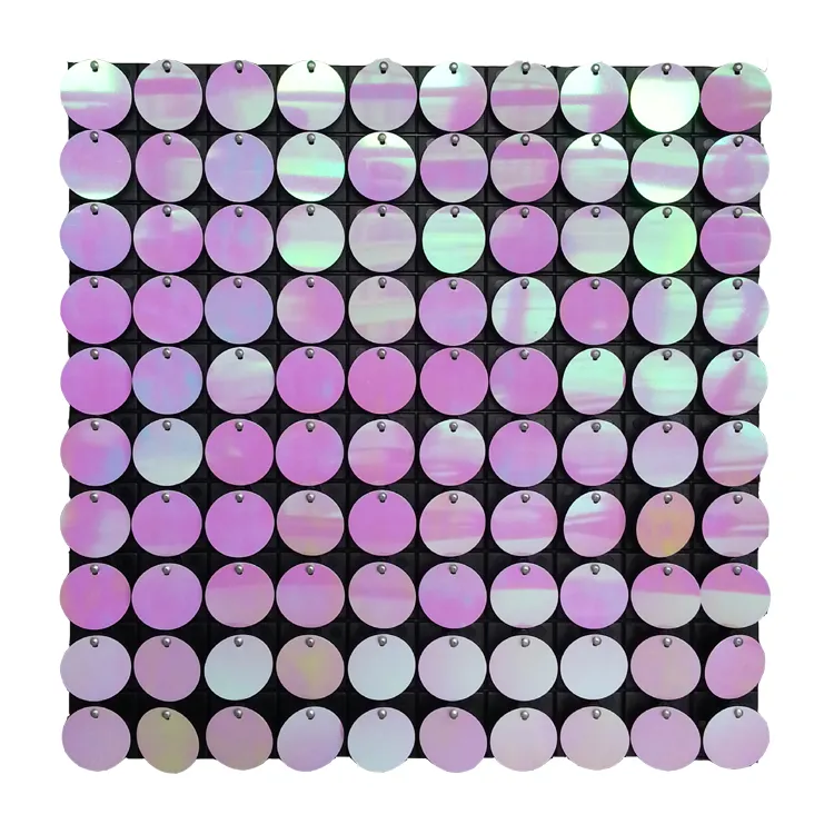 Wall sparkling shiny sequin pvc decorative panel