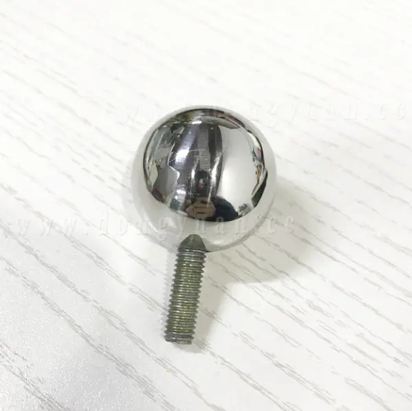 32mm Polished Stainless Steel Hollow Sphere with Female Screw Hole M4 for Funiture Accessories