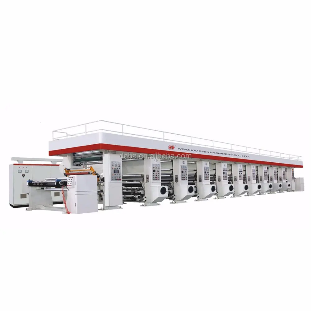 Rotogravure Printing Machine 9 Color printing speed
