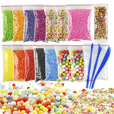2019 New DIY Accessories Foam Beads for Slime Making Kit