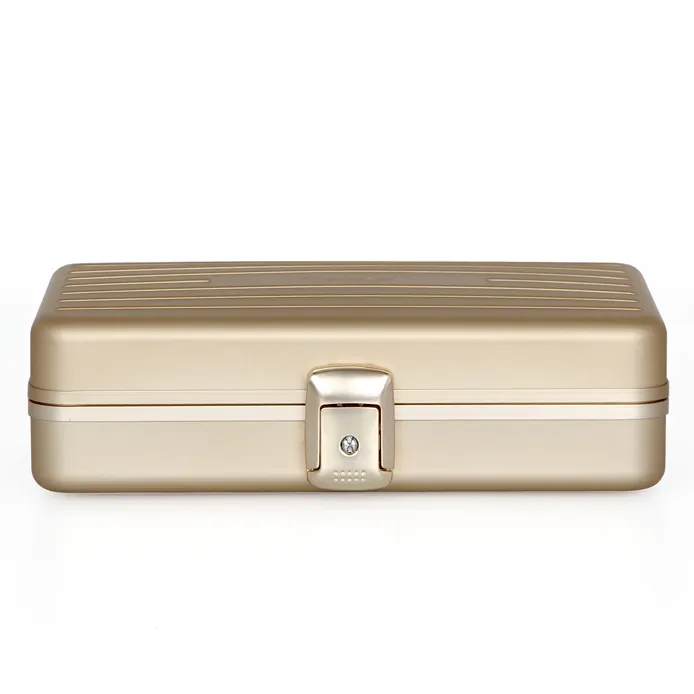 Firm portable aluminium storage brief case with aluminium lock