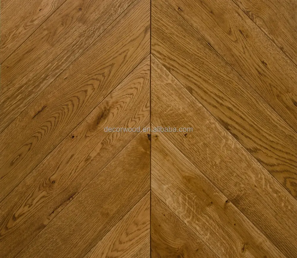 Oak Engineered Classic Chevron Parquet Wood Flooring