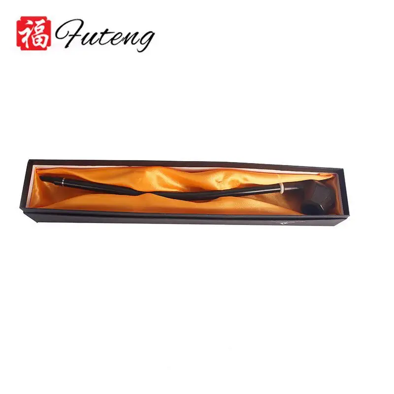 Yiwu Futeng Factory Wholesale Resin Long Wooden Smoking Pipe High Quality Tobacco Pipe for Smoking