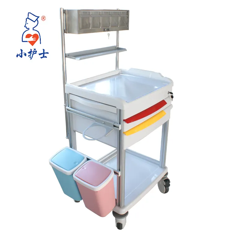 F-45A1 Hospital emergency trolleys for patient, Pukang Medical medicine cart for sale