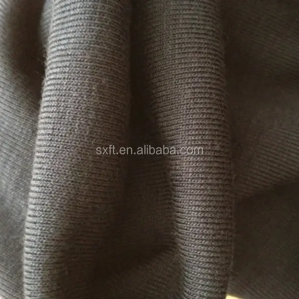 50% rayon 50% polyester tr 1x1 rib knit fabric