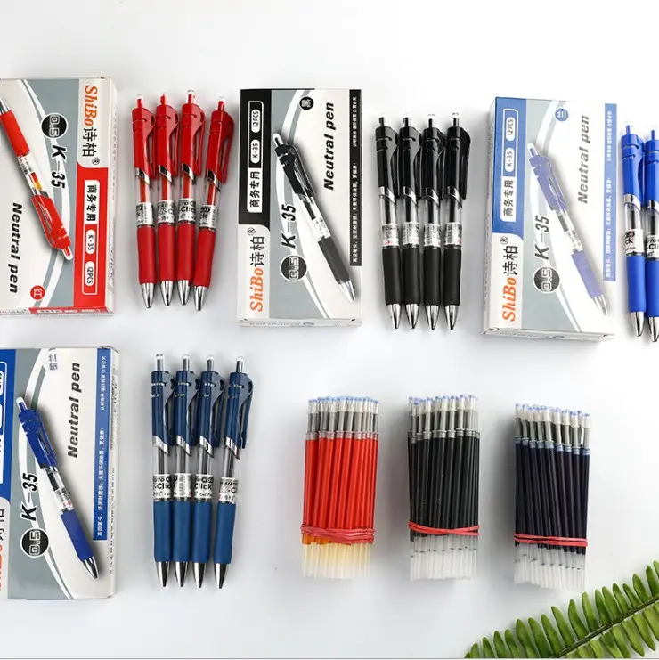 Stationery Pens Professional Pens Supplier Wholesale Office Stationery Ink Pen Colorful Promotional Gel Pen