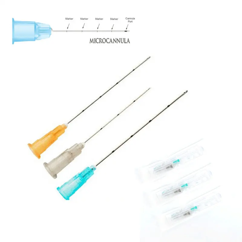 Disposable needle 18G 70mm/38mm Blunt Tip Micro Cannula Needles for Fillers