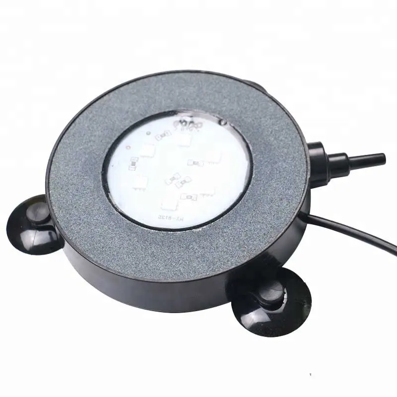 5050 SMD Fish Tank Round LED Bubble Aquarium Submersible Lamp